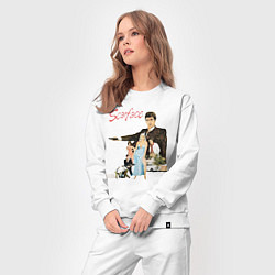 Костюм хлопковый женский Scarface: Герои фильма, цвет: белый — фото 2