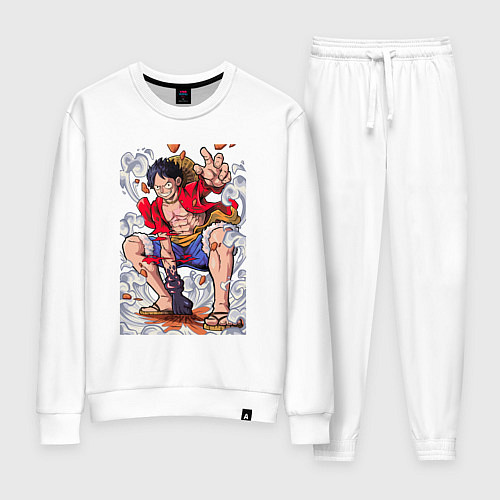 Женский костюм One piece Луффи / Белый – фото 1