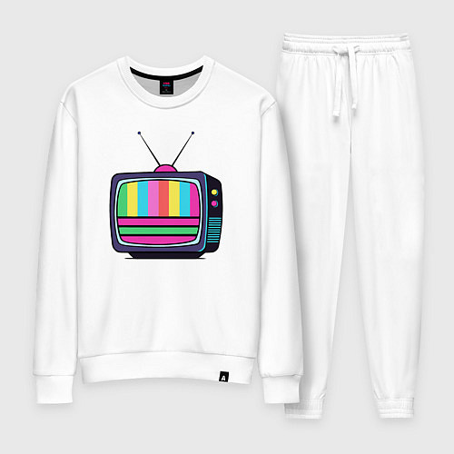 Женский костюм Старый телевизор / Белый – фото 1