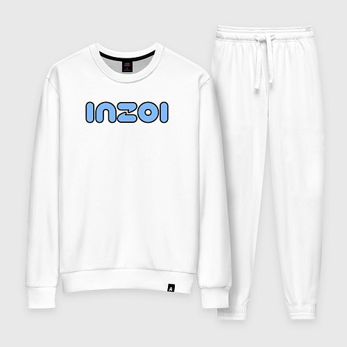 Женский костюм Inzoi синий логотип / Белый – фото 1