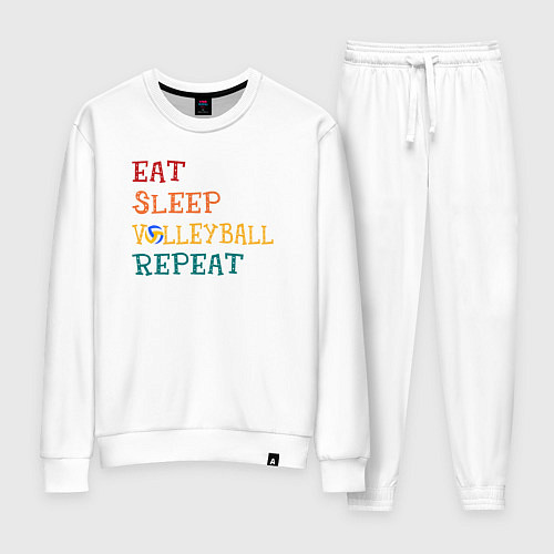 Женский костюм Eat sleep volley / Белый – фото 1