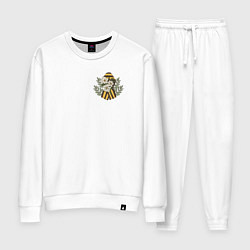 Женский костюм 9 мая значок на сердце