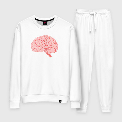 Женский костюм Мозг иллюстрация / Белый – фото 1