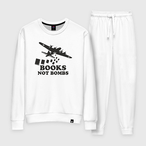 Женский костюм Книжки а не бомбы / Белый – фото 1