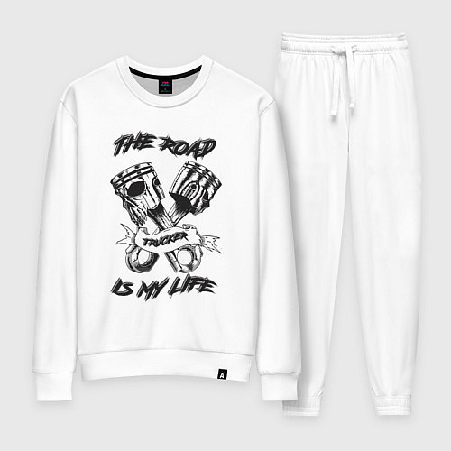 Женский костюм Дорога это моя жизнь / Белый – фото 1