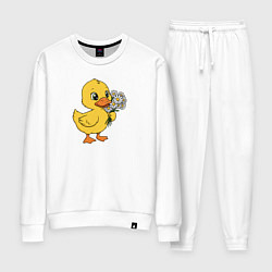 Женский костюм Желтая уточка с ромашками