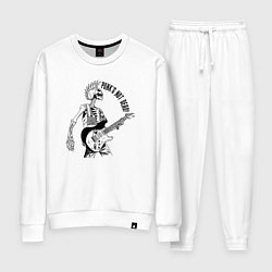 Женский костюм Skeleton guitarist - punks not dead motto