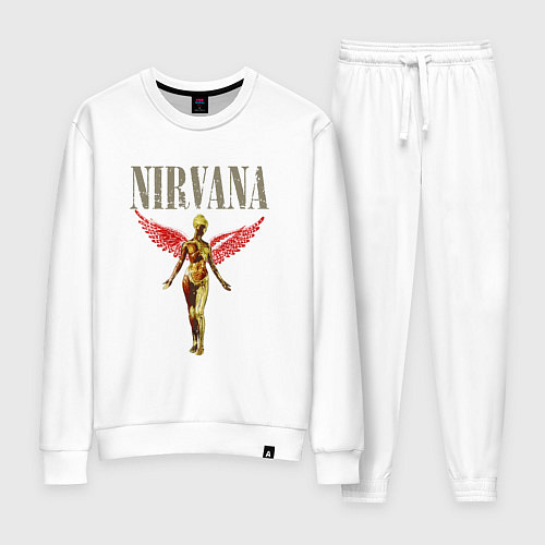 Женский костюм Rock nirvana in utero / Белый – фото 1