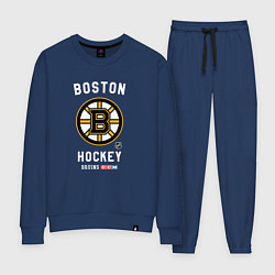 Костюм хлопковый женский Boston Bruins team NHL, цвет: тёмно-синий