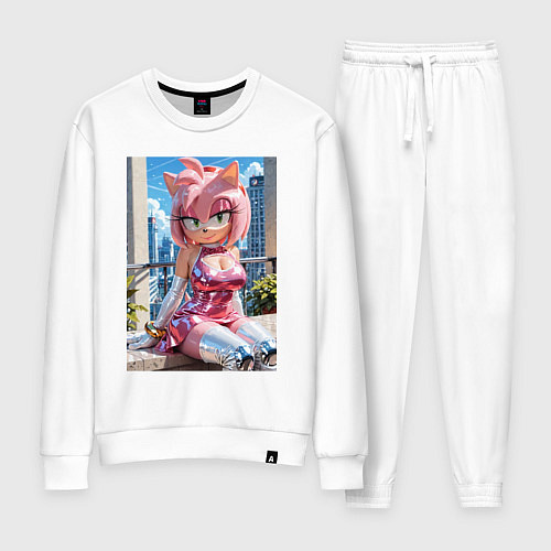 Женский костюм Эми Роуз из Somic строит глазки / Белый – фото 1