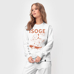 Костюм хлопковый женский Isoge, цвет: белый — фото 2