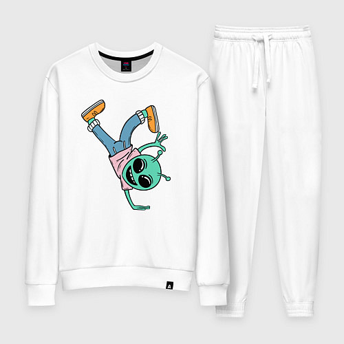 Женский костюм Инопланетянин брейкдансер / Белый – фото 1