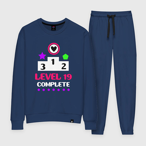 Женский костюм 19 уровень пройден / Тёмно-синий – фото 1