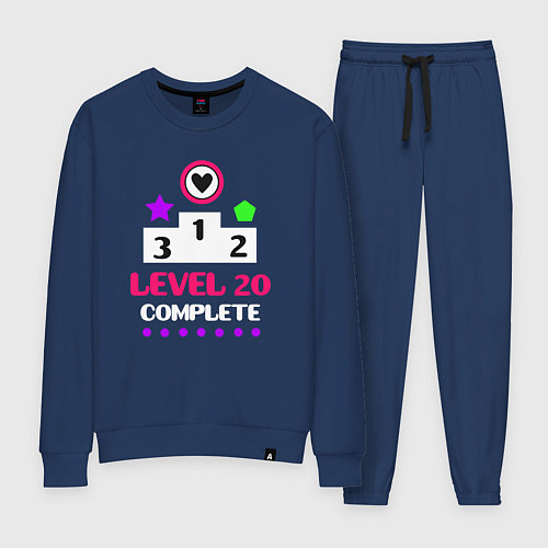 Женский костюм 20 уровень пройден / Тёмно-синий – фото 1