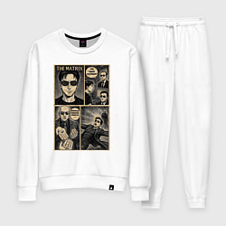 Костюм хлопковый женский The matrix, цвет: белый