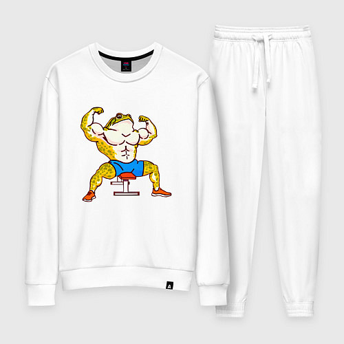 Женский костюм Лягуха демонстрирует свою форму / Белый – фото 1