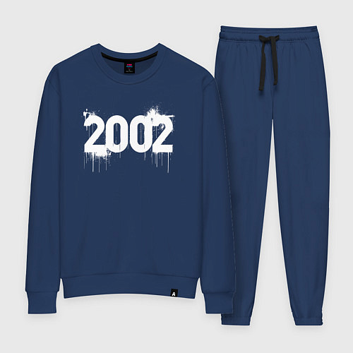 Женский костюм Граффити стиль 2002 / Тёмно-синий – фото 1