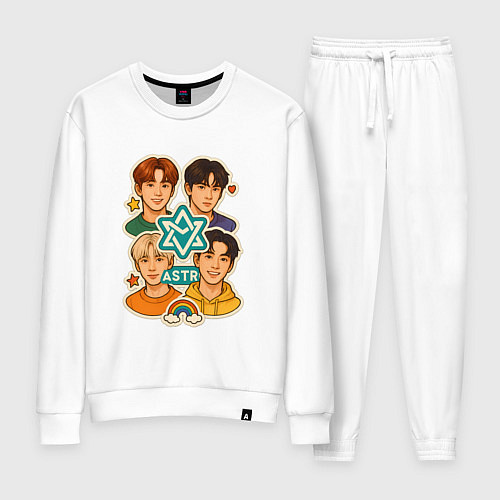 Женский костюм Astro в виде стикеров / Белый – фото 1