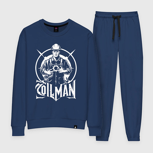 Женский костюм Нефтяник с шестерёнкой / Тёмно-синий – фото 1