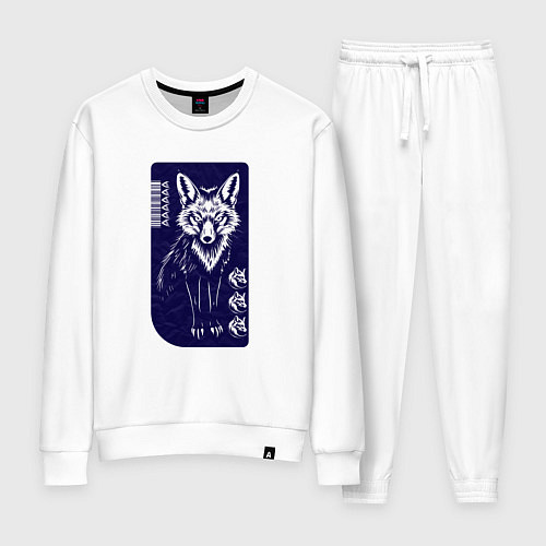 Женский костюм Серьёзный лис / Белый – фото 1