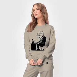 Костюм хлопковый женский Офисный планктон как есть, цвет: миндальный — фото 2