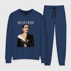 Костюм хлопковый женский Билли Айлиш в черном костюме, цвет: тёмно-синий