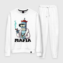 Женский костюм Бендер в шубе с сигарой - мафия