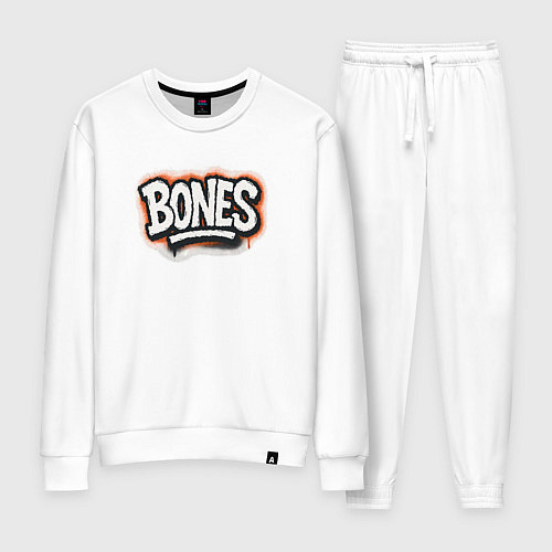 Женский костюм Bones уличный логотип / Белый – фото 1