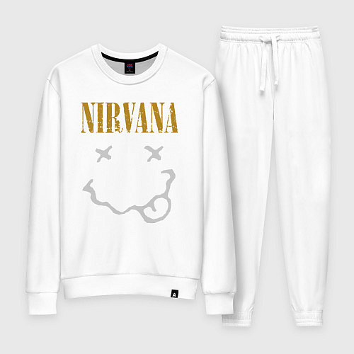 Женский костюм Нирвана рок музыка / Белый – фото 1