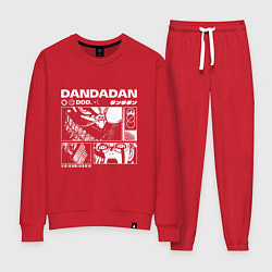 Костюм хлопковый женский ДанДанДан y2k, цвет: красный