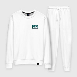 Костюм хлопковый женский Игрок - 222, цвет: белый