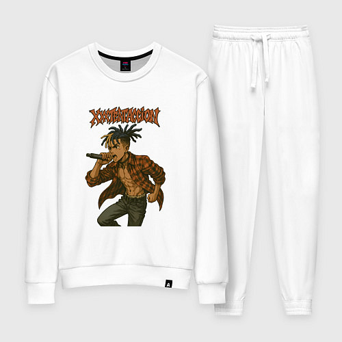 Женский костюм XXXTentacion в аниме стиле / Белый – фото 1