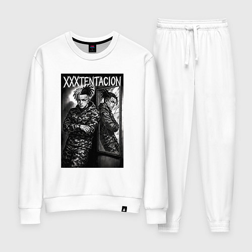 Женский костюм XXXTentacion у зеркала / Белый – фото 1