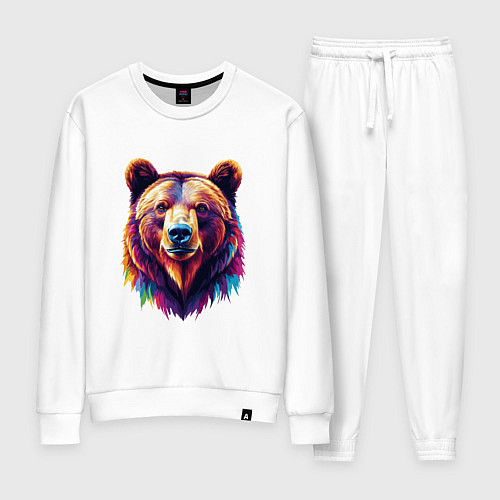 Женский костюм Красочный медведь / Белый – фото 1
