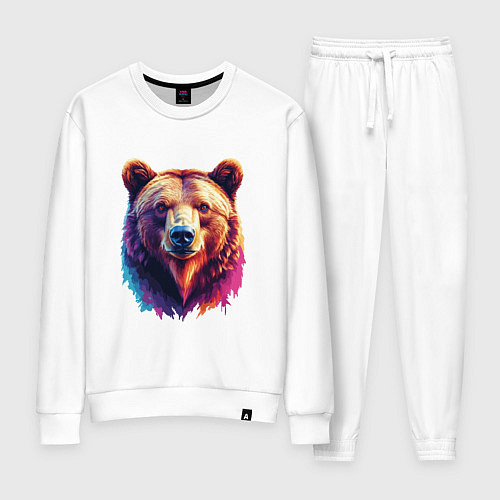 Женский костюм Хозяин сибирской тайги / Белый – фото 1