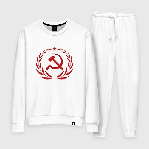 Женский костюм Герб СССР серп и молот / Белый – фото 1