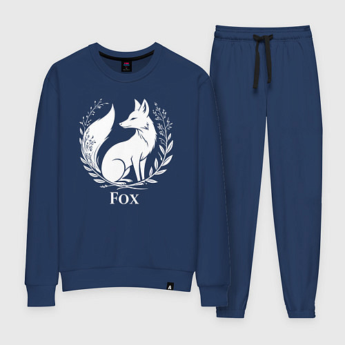 Женский костюм Лисий герб с венком / Тёмно-синий – фото 1