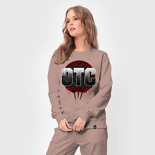 Женский костюм Roman Reigns otc wwe logo / Пыльно-розовый – фото 3