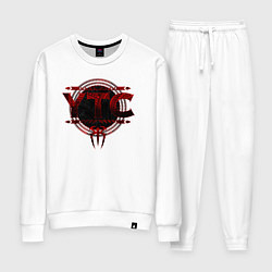 Костюм хлопковый женский Roman Reigns ytc wwe logo, цвет: белый
