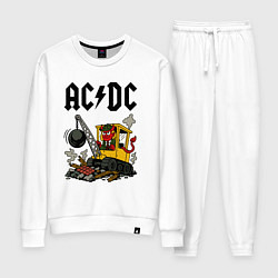 Костюм хлопковый женский ACDC Ballbreaker World Tour, цвет: белый