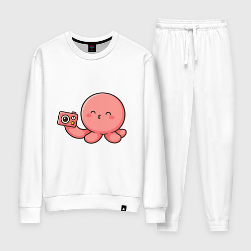 Женский костюм Такопи с фотоаппаратом / Белый – фото 1