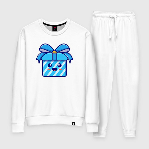 Женский костюм Весёлый подарочек / Белый – фото 1