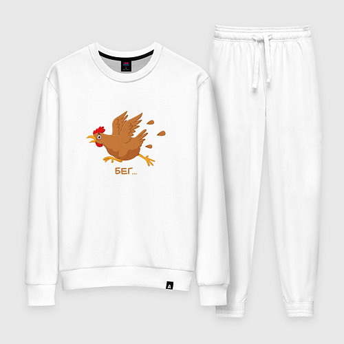 Женский костюм Куриный бег / Белый – фото 1