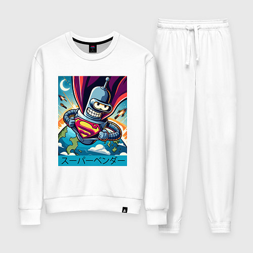 Женский костюм Полёт Супер Бендера - коллаба / Белый – фото 1