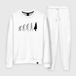 Костюм хлопковый женский Эволюция Шерлока, цвет: белый