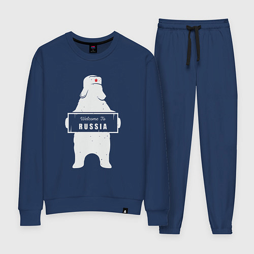 Женский костюм Welcome russian bear / Тёмно-синий – фото 1