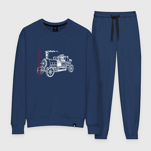 Женский костюм Автомобиль с трубой / Тёмно-синий – фото 1