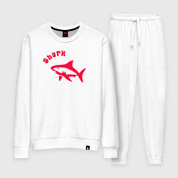 Женский костюм Акула-красный силуэт