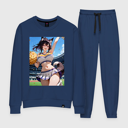 Женский костюм Ушаста группа поддержки / Тёмно-синий – фото 1