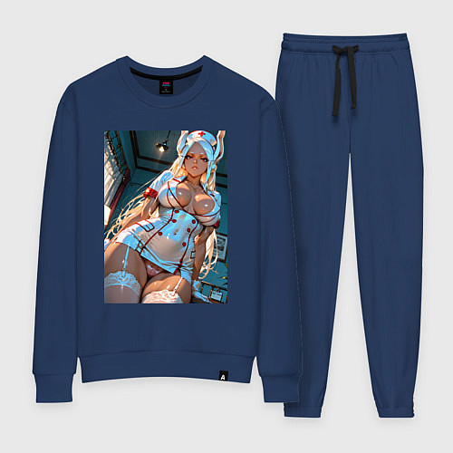 Женский костюм Мирко в откровенном наряде медсестры / Тёмно-синий – фото 1